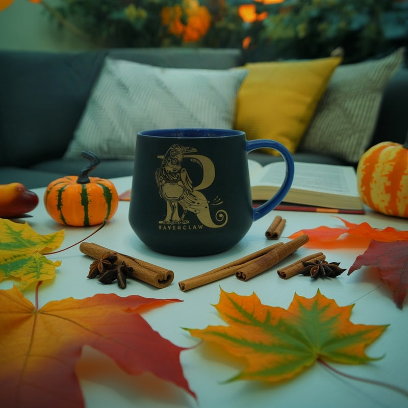 Ravenclaw Coffee Mug – Blue and Matte Black Ceramic Tea Cup