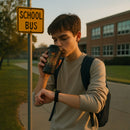 Harry Potter Hogwarts Travel Mug – Black Insulated Coffee Tumbler with Crest Logo – BPA-Free Stainless Steel Leakproof Lid Cup