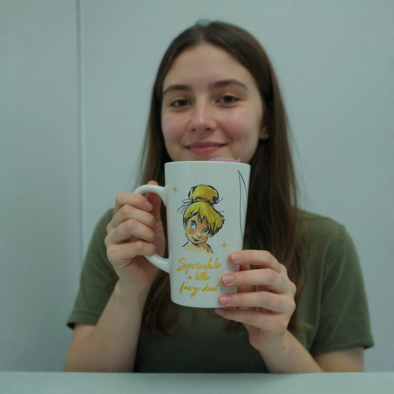 Disney Fairy Tinker Bell Mug & Sock Gift Set– Cute Gift for Girls–– Birthday Present