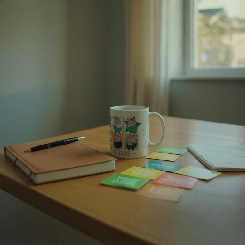 Peppa Pig Daddy “My Hero” Ceramic Mug – Cute Coffee Cup for Dad – Official Kids Gift for Father’s Day Birthday or Christmas –to Dad from Daughter or Son