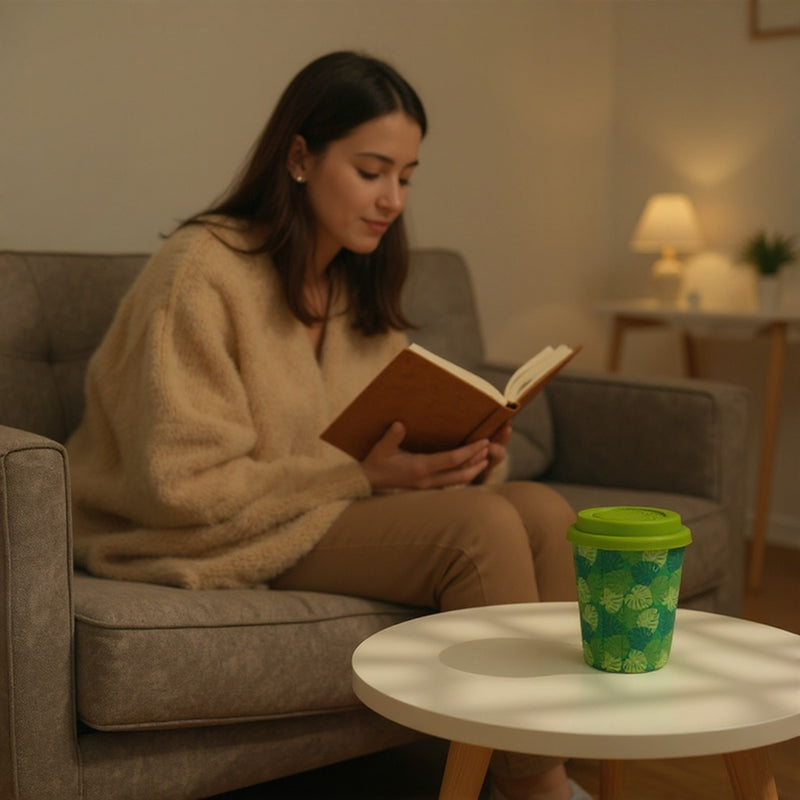 Reusable Eco-Friendly Green Coffee Travel Mug | Hot & Cold Safe Cup