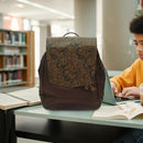 Harry Potter Brown Hogwarts Backpack| Padded Adjustable Shoulder Straps Laptop Sleeves &amp; Drawstring Closure |Travel Gift.