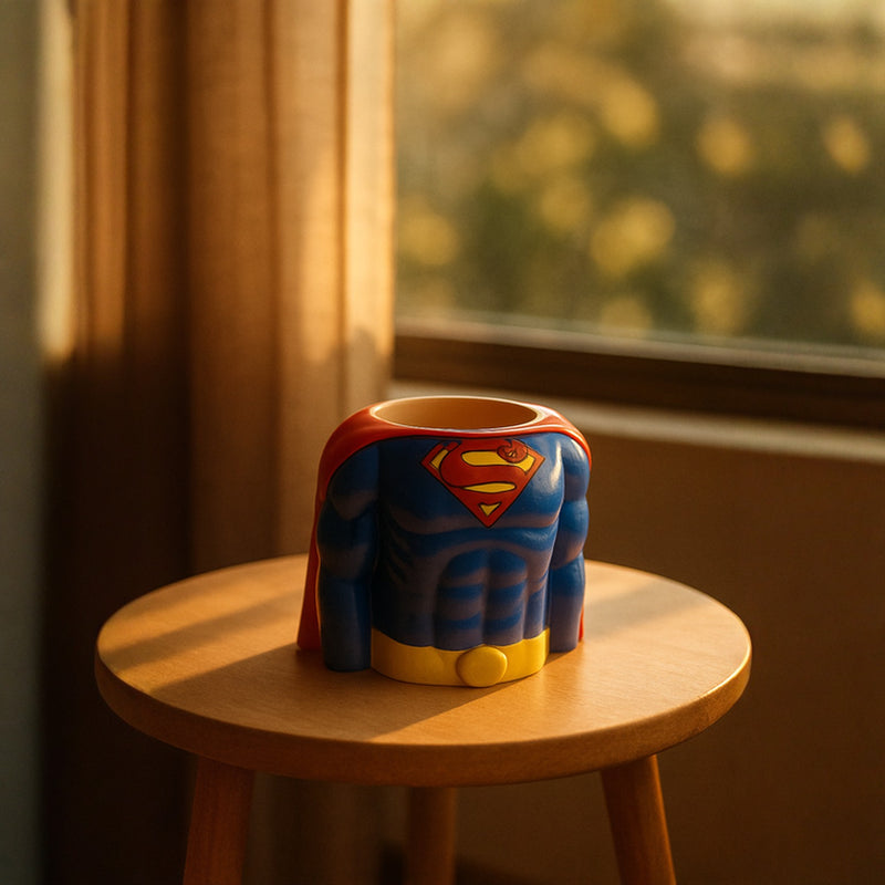 Superman 3D Ceramic Coffee Mug – Official DC Comics Superhero Mug
