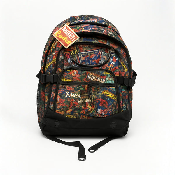 Marvel Comics Backpack for Boys – Superhero School Bag with Iron Man X-Men Hulk – Vintage Style Bookbag for Kids Teens or Adults