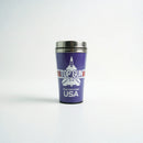 Top Gun Stainless Steel Tumbler– Fighter town USA Insulated Coffee Mug with Lid – Military Pilot Gift for Men of Aviation– Hot &amp; Cold Beverage Travel Cup