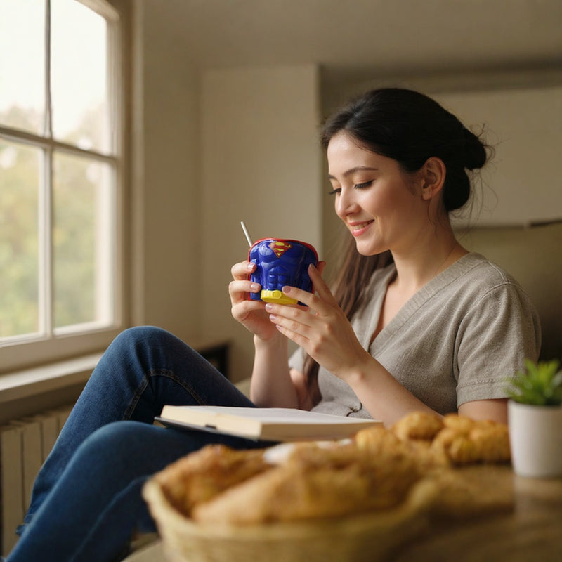 Superman 3D Ceramic Coffee Mug – Official DC Comics Superhero Mug