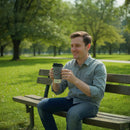 Shelby Brothers Travel Tumbler | Vintage Grey Reusable Coffee Cup