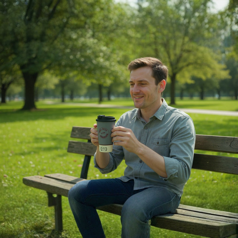 Shelby Brothers Travel Tumbler | Vintage Grey Reusable Coffee Cup