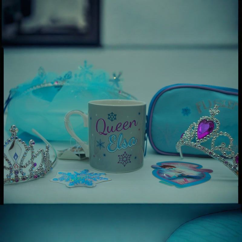Disney Frozen Queen Elsa Kids Mug | Ceramic Coffee Cup– Hot & Cold Beverage Safe