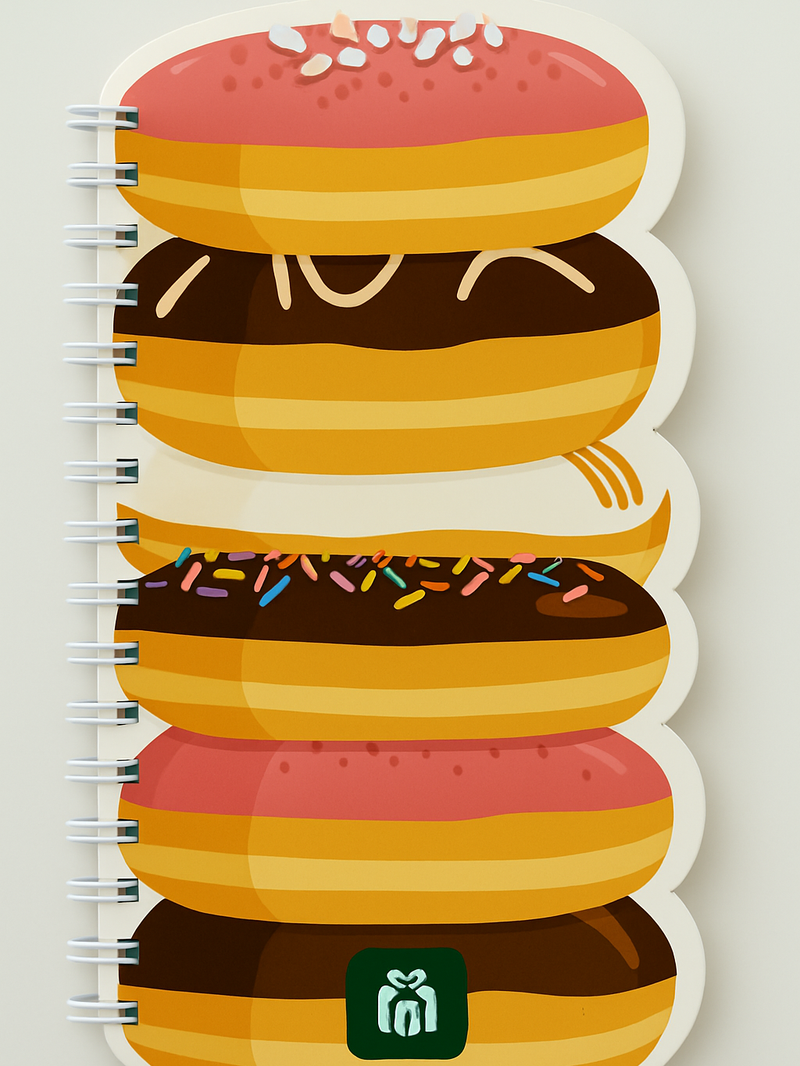 Stacked Donuts Sweet Notes Notebook