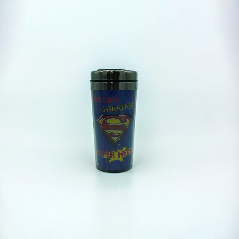 DC Superman “Super hero” Tumbler– Stainless Steel Coffee Travel Mug