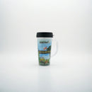 Insulated Plastic Travel Mug with Lid & Handle – Durable Spill & Leak-Proof Tumbler