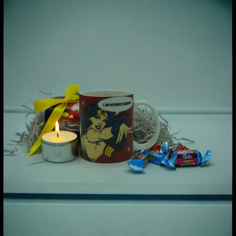 DC Wonder Woman Parody Coffee Cup “I Am Nomder Wahman Comic Mug”-Microwave