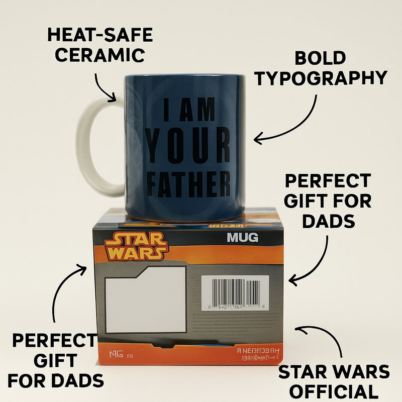 Galaxy Father Coffee Mug “I AM YOUR FATHER” | Novelty Ceramic Cup