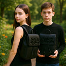 Batman Comic Fashion Backpack–School Rucksack with Drawstring Magnetic Flap Closure-Padded