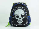 Skull Polka Dot Backpack-Black Blue Kids Gift