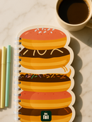 Stacked Donuts Sweet Notes Notebook