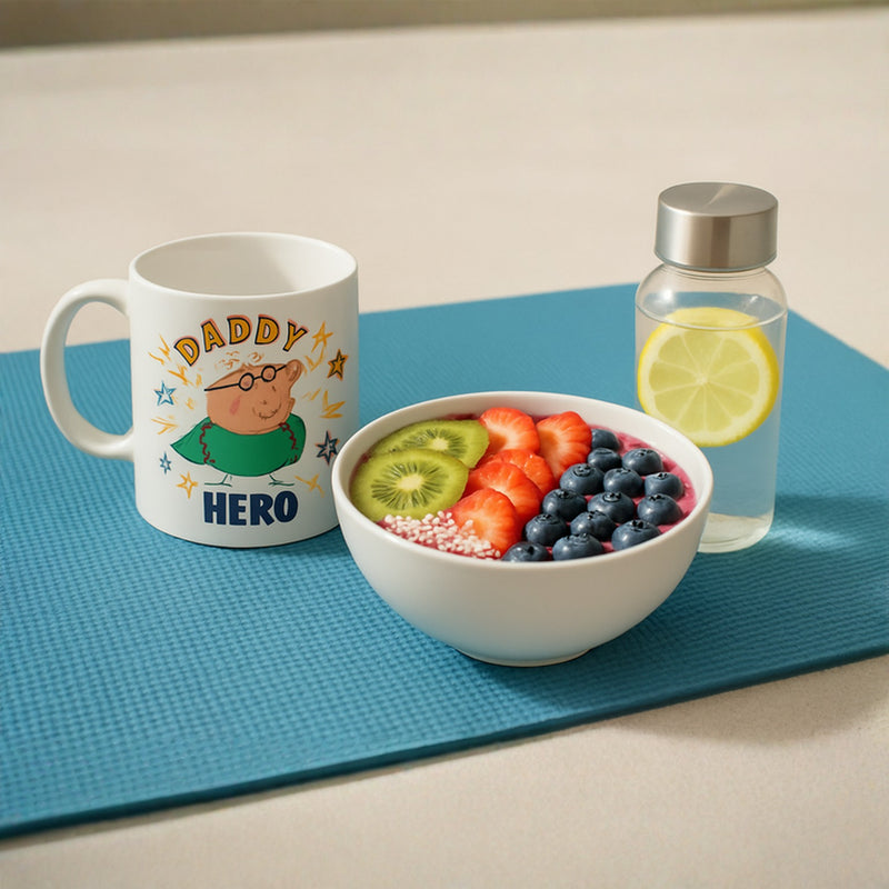 Peppa Pig Daddy “My Hero” Ceramic Mug – Cute Coffee Cup for Dad – Official Kids Gift for Father’s Day Birthday or Christmas –to Dad from Daughter or Son