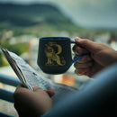 Ravenclaw Coffee Mug – Blue and Matte Black Ceramic Tea Cup