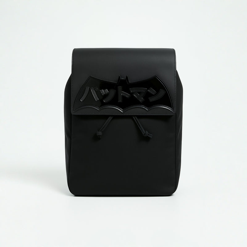 Batman Comic Fashion Backpack–School Rucksack with Drawstring Magnetic Flap Closure-Padded