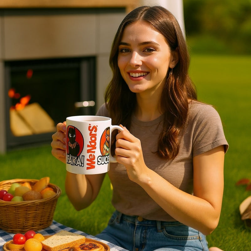 Funny Cartoon Sucka Mug | Retro Coffee Cup Mr Character