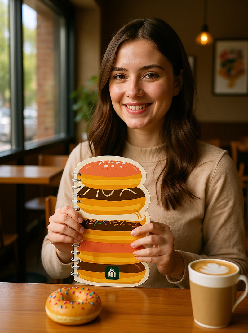 Stacked Donuts Sweet Notes Notebook