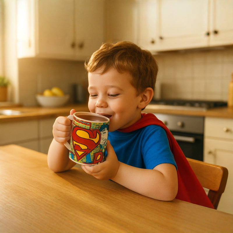 Superman Dad Cup-Heroic Coffee Mug | Super Dad Ceramic Cup from Son or Daughter