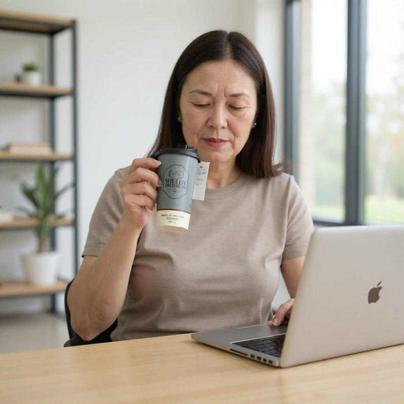 Shelby Brothers Travel Tumbler | Vintage Grey Reusable Coffee Cup
