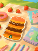 Stacked Donuts Sweet Notes Notebook