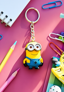 Cute Minion Character Keychain – Durable PVC Figure Key Ring for Bags, Keys &amp; Gifts