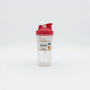 Protein Shaker Bottle | Leakproof Red Lid BPA-Free | Measurement Markings Cup