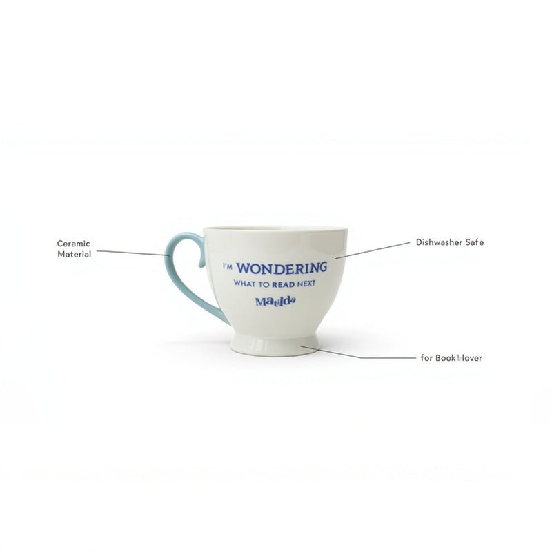 Matilda Cup for Book Lovers – Roald Dahl Quote Tea Mug