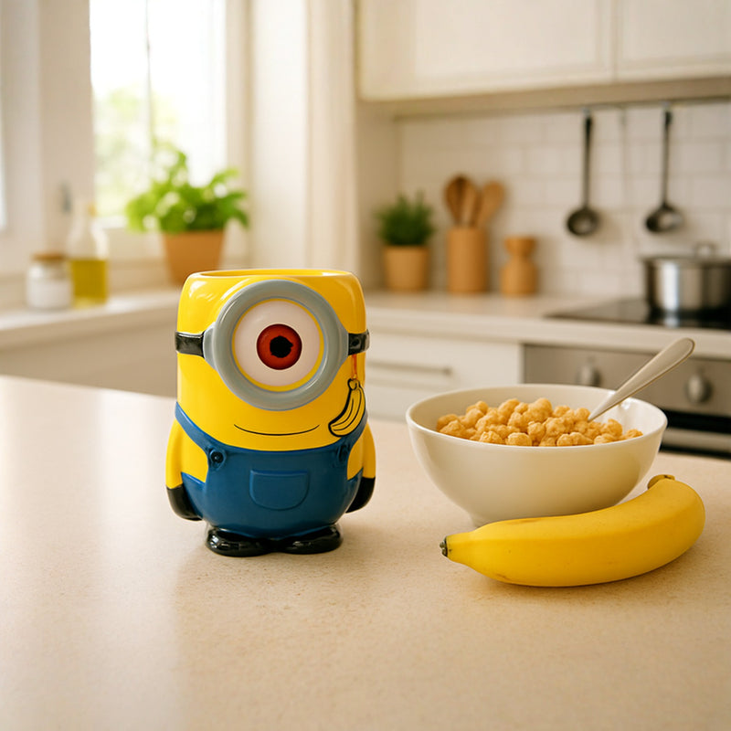 Minions 3D Ceramic Mug – Official Cartoon Coffee Cup