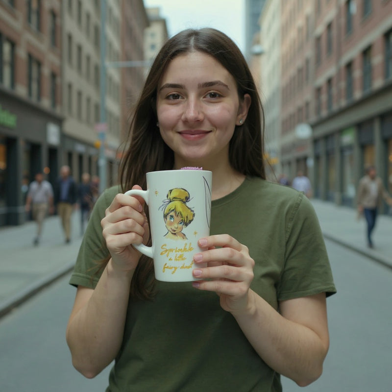 Disney Fairy Tinker Bell Mug & Sock Gift Set– Cute Gift for Girls–– Birthday Present