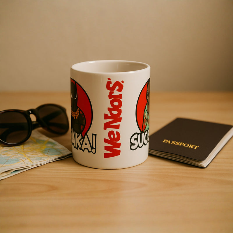 Funny Cartoon Sucka Mug | Retro Coffee Cup Mr Character