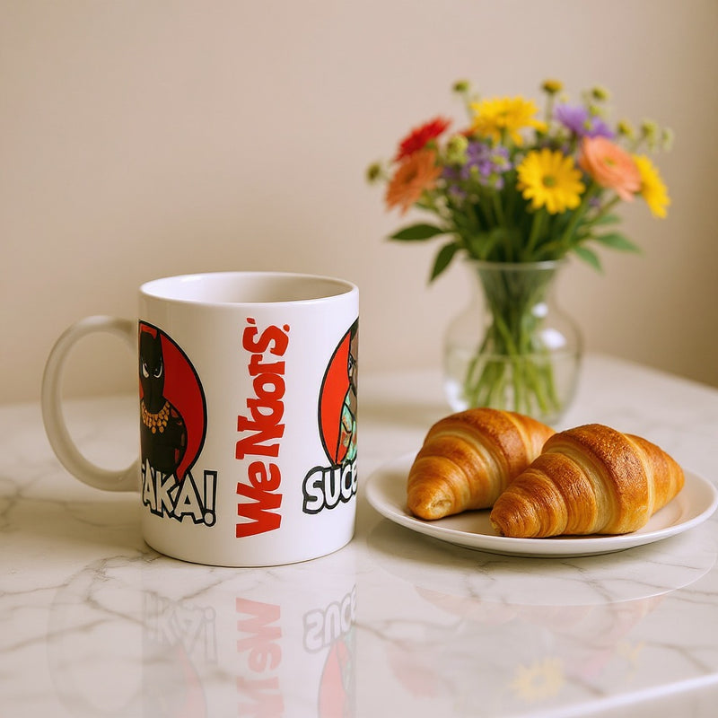 Funny Cartoon Sucka Mug | Retro Coffee Cup Mr Character