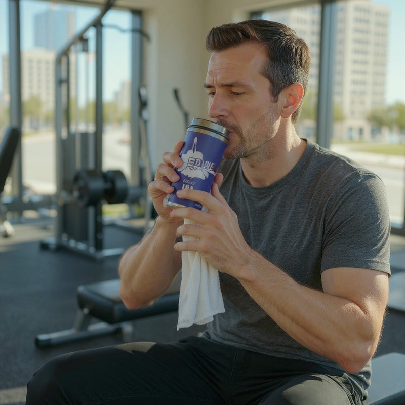 Top Gun Stainless Steel Tumbler– Fighter town USA Insulated Coffee Mug with Lid – Military Pilot Gift for Men of Aviation– Hot &amp; Cold Beverage Travel Cup