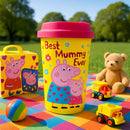 Peppa Pig Travel Mug “Best Mummy Ever” Reusable Coffee Cup with Lid | Gift for Mum