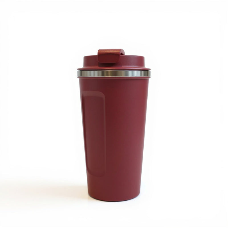 Matte Maroon Insulated Travel Tumbler – Leakproof Stainless Steel Coffee Mug