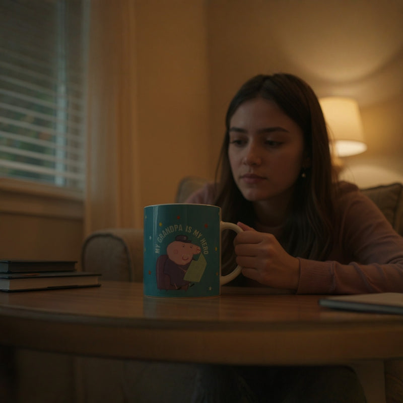 My Grandpa Is My Hero” Coffee Mug – Cute Gift for Grandfather from Grandkids