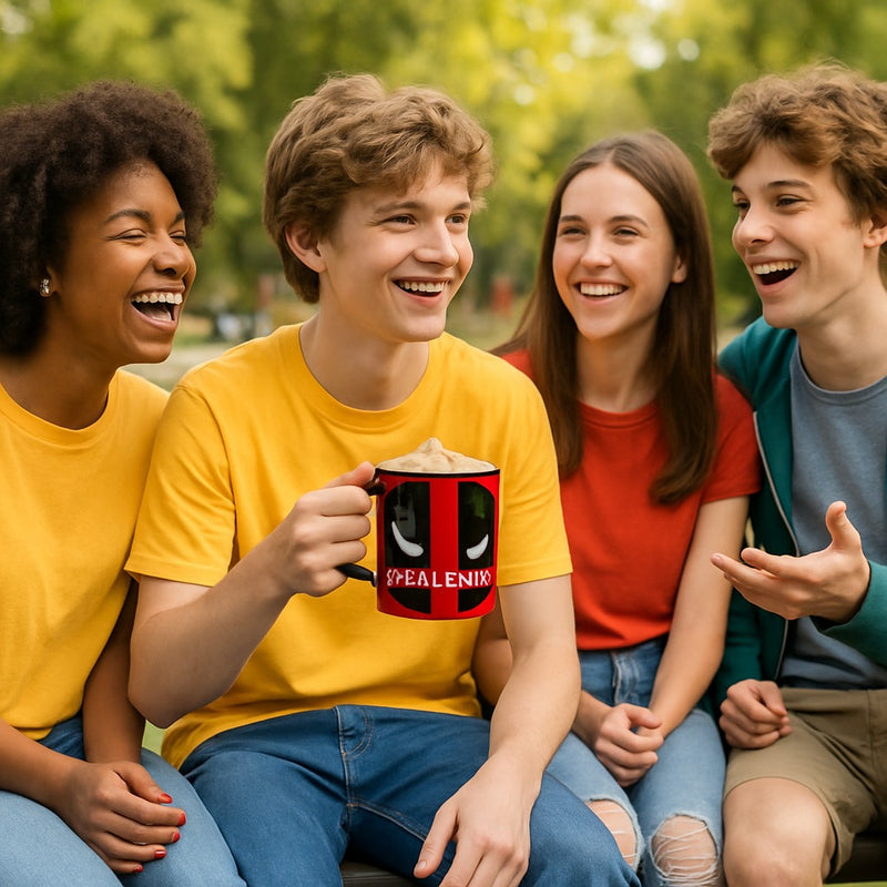 Marvel Deadpool Red Coffee Mug –for Hot & Cold Drinks –  Superhero Gift for Men Women