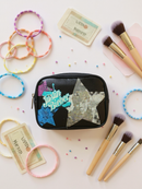 Justin Bieber Cosmetic Case Black With Zip And Compact Mirror Girls/Boys Gift Set