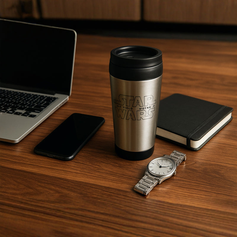 Star Wars Stainless Steel Travel Mug | Insulated Spill & Leakproof Tumbler Coffee Cup