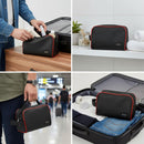 FILA Hanging Wash Bag Black – Water-Resistant Travel Toiletry Gym Organizer for Men & Women