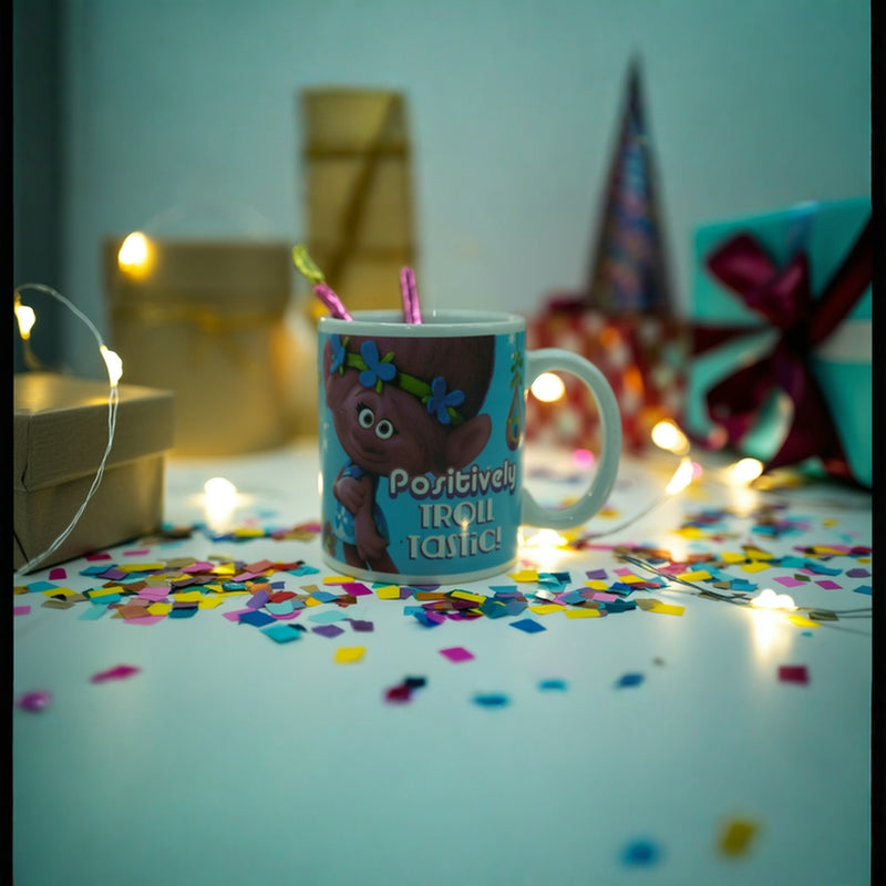 Disney Trolls Poppy Mug for Kids – Cute Ceramic Drinkware Cup-11oz Microwave &amp; Dishwasher Safe