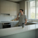 Shelby Brothers Travel Tumbler | Vintage Grey Reusable Coffee Cup