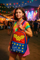 Stylish Girls’ School Backpack , Wonder Woman Design