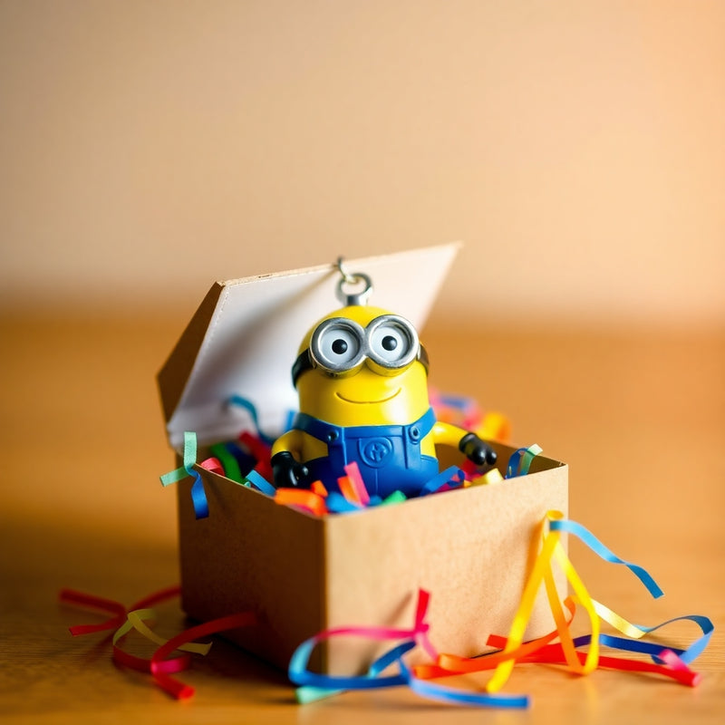 Cute Minion Character Keychain – Durable PVC Figure Key Ring for Bags, Keys &amp; Gifts