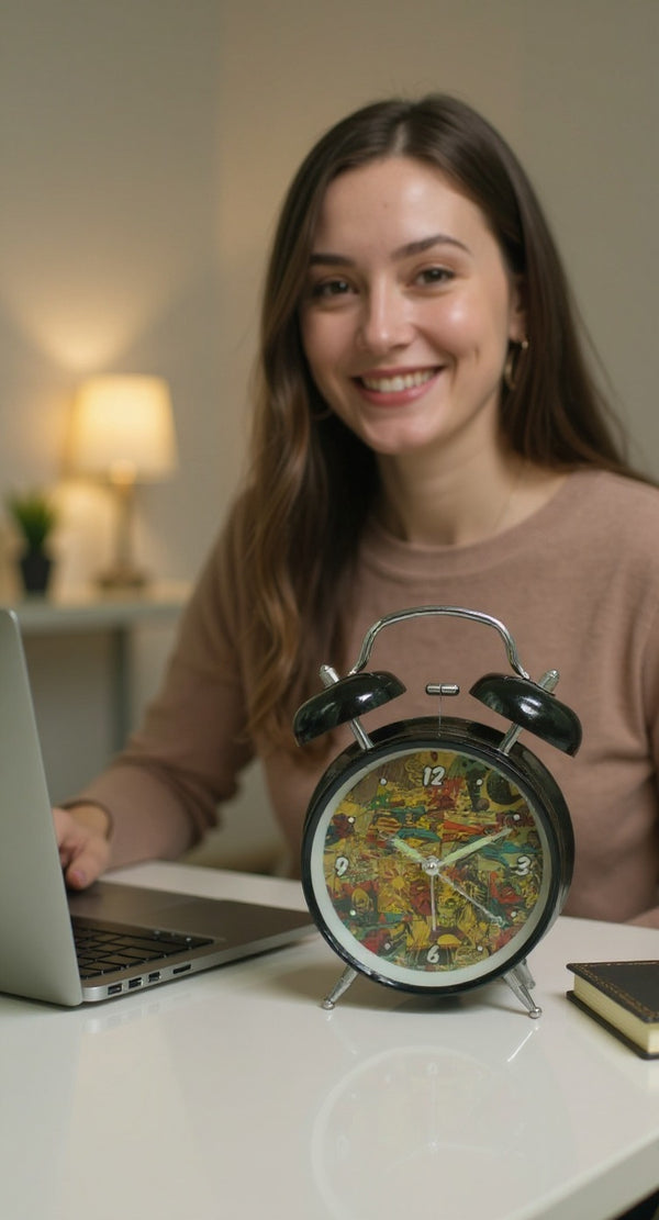 Superhero Comic Book Dynamic Alarm Clock