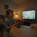 Superhero Hero Comic Print Coffee Cup with Lid for Kids – Leakproof Travel Mug with –